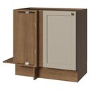 Ver imagem 1 de Balcão de Canto Cozinha Vik 1 Porta MDP 94cm Rustic-Crema Bege Madesa 94cm