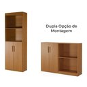 Ver imagem 5 de Estante Livreiro Bipartida 63cm 2 Portas Form Nature Z56 - Mpozenato