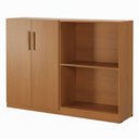 Ver imagem 6 de Estante Livreiro Bipartida 63cm 2 Portas Form Nature Z56 - Mpozenato