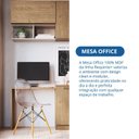 Ver imagem 7 de Mesa Complementar Office Requinte+ 100% MDF 80cm Macadâmia Marrom