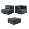 Sofá Modular 2 Lugares com Puff Easybox Cabecasa Madeiraoriginals - 4