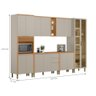 Conjunto Cozinha Compacta Osaka Jequitiba Gris Fosco - 4