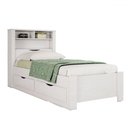 Ver imagem 2 de Cama Solteiro Omaha 1 Porta 2 Gavetas com Tomada Branco - Pnr Móveis