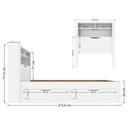 Ver imagem 3 de Cama Solteiro Omaha 1 Porta 2 Gavetas com Tomada Branco - Pnr Móveis