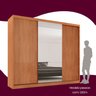 Guarda-roupa Casal 100% Mdf 3 Portas de Correr 4 Gavetas 6 Prateleiras com Espelho Chile - 6