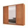 Guarda-roupa Casal 100% Mdf 3 Portas de Correr 4 Gavetas 6 Prateleiras com Espelho Chile - 2