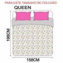 Ver imagem 2 de Jogo de Cama Lençol Egípcio Queen 2 Peças Micropercal 600 Fios Cinza Casa Show Enxovais