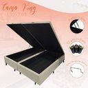 Ver imagem 2 de Cama Box Baú King-size 193x203 Reforçada Fabricação Própria - Suede Bege