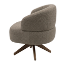 Ver imagem 5 de Poltrona Decorativa Chair Linho Marrom Lumine Premium Giratória Sala Dekorien