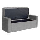 Ver imagem 4 de Calçadeira Báu Emma Linho Cores - DS Estofados - Solteiro - Cinza