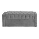 Ver imagem 2 de Calçadeira Báu Emma Linho Cores - DS Estofados - Solteiro - Cinza