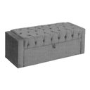 Ver imagem 1 de Calçadeira Báu Emma Linho Cores - DS Estofados - Solteiro - Cinza