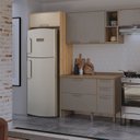 Ver imagem 1 de Armário de Cozinha para Geladeira Amêndoa Thela