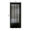 Ver imagem 4 de Porta Sanfonada de PVC Translucido 210cm x 60cm Plastporta Bcf Preto