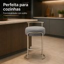 Ver mais imagens de Banqueta Evans 75cm Metal Champagne Boucle