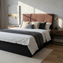 Ver imagem 2 de Cabeceira para Cama Casal Capitonê Suede 1,40x1,19x0,11