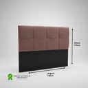 Ver imagem 4 de Cabeceira para Cama Casal Capitonê Suede 1,40x1,19x0,11