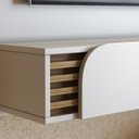 Ver imagem 3 de Home Suspenso Jurerê 1.36 Off White Matte/freijó para Tv até 65” - Colibri