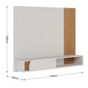 Ver imagem 6 de Home Suspenso Jurerê 1.36 Off White Matte/freijó para Tv até 65” - Colibri