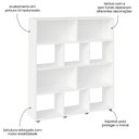 Ver imagem 6 de Conjunto Sala de Estar: Escrivaninha Link + Estante Book
