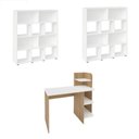 Ver imagem 2 de Conjunto Sala de Estar: Escrivaninha Link + Estante Book