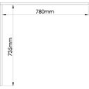 Ver imagem 5 de Mesa Complementar Office Requinte+ 100% MDF 80cm Branco Line