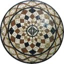 Ver imagem 1 de Piso em Mosaico Romano Semente de Girassol Colorato Ii 130cm