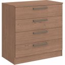 Ver imagem 2 de Cômoda Módulo Inferior 4 Gavetas Requinte+ 100% MDF Macadâmia