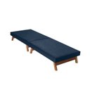 Ver imagem 1 de Cama Portátil Dobrável Azul C/pés Madeira Espuma D26 Multifuncional