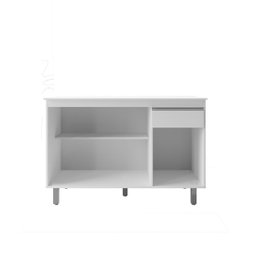Armário P/ Pia Inox 120cm Branco 3 Portas 1 Gaveta S/ Tampo - 3