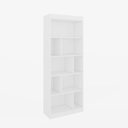 Ver imagem 7 de Conjunto 2 Peças Escrivaninha Reta 150cm Estante Livreiro 4 Prateleiras Branco