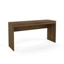 Ver imagem 4 de Conjunto 2 Peças Escrivaninha Reta 150cm Estante Livreiro 4 Prateleiras Marrom