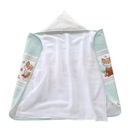 Toalha de Banho P/ Bebê - Estampada - Raposa Baby - C/ Fralda - C/ Capuz - Dohler - 2