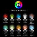 Ver imagem 4 de Luminária Abajur Gira Projetor com Alto Falante Bluetooth Controle Remoto Galáxia Decorlaser