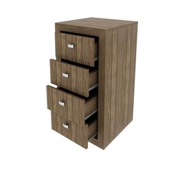 Armário para Escritório 158,5cm com 1 Gaveteiro e 4 Portas - 12