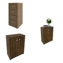 Ver imagem 2 de Armário para Escritório 158,5cm com 1 Gaveteiro e 4 Portas