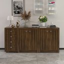 Ver imagem 1 de Armário para Escritório 158,5cm com 1 Gaveteiro e 4 Portas