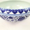 Vaso Azul e Branco 18x40cm Porcelana Decoração Cachepot - 3