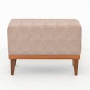 Ver imagem 1 de Puff em Linho Pés em Madeira Boreal CabeCasa MadeiraOriginals