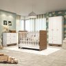 Quarto de Bebê Completo com Guarda Roupa Cômoda e Berço Americano 3 em 1 Pirueta Espresso Móveis - 1