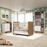 Quarto de Bebê Completo com Guarda Roupa Cômoda e Berço Americano 3 em 1 Pirueta Espresso Móveis - 2