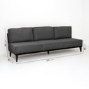 Ver imagem 2 de Sofá 3 Lugares Boreal com Mola Ensacada CabeCasa MadeiraOriginals