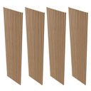 Ver imagem 3 de Kit 4 Placas de Painel Ripado Milão 250cm x 58cm x 3,3mm (Rende 5,8m²) Ecorevest Marrom/Itapuã
