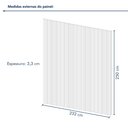 Ver imagem 4 de Kit 4 Placas de Painel Ripado Milão 250cm x 58cm x 3,3mm (Rende 5,8m²) Ecorevest Marrom/Itapuã