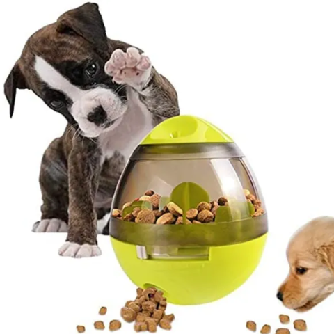 Brinquedo Dispersor de Ração e Petiscos:Verde