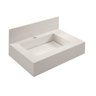 Conjunto para Banheiro com Espelho, Gabinete, Bancada em Porcelanato com Cuba Esculpida 60cm  - 4