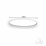 Prato Giratório de Mesa Decorativo Vidro 60cm Casa Uai - 5