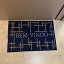 Ver imagem 2 de Tapete de Porta "bem-vindo" Domani Cross – 40x60 Cm – Azul com Grafite - J Serrano