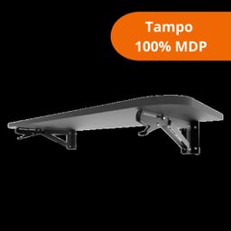 Mesa Retrátil 100x50cm na Cor Preta Maclavi - 3