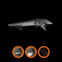 Ver imagem 1 de Mesa Retrátil 100x50cm na Cor Preta Maclavi